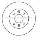 6001548578 8200171765 4020600QAA rotor do disco de freio para DACIA / KUBISTAR